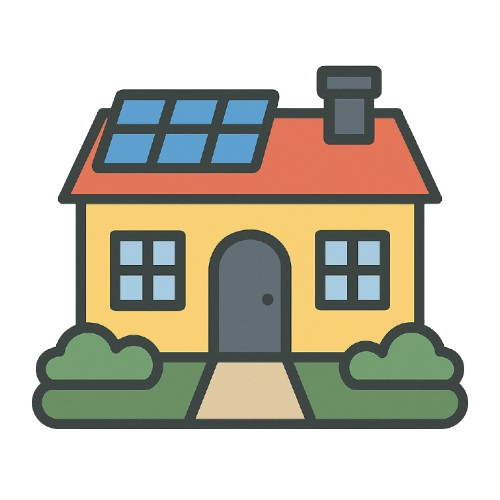 2 Bedrooms house illustration