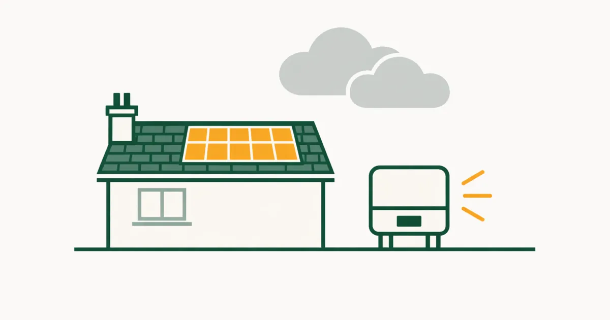 Illustration accompanying Do solar panels work on cloudy days?