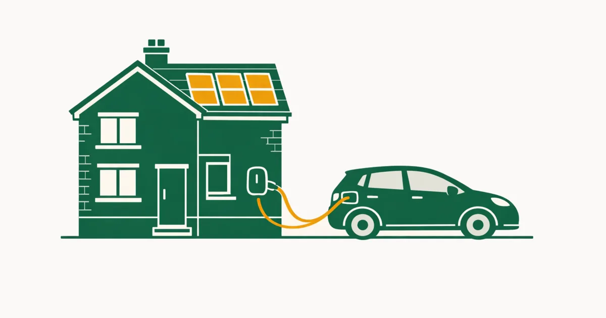 Illustration accompanying EV charging at home