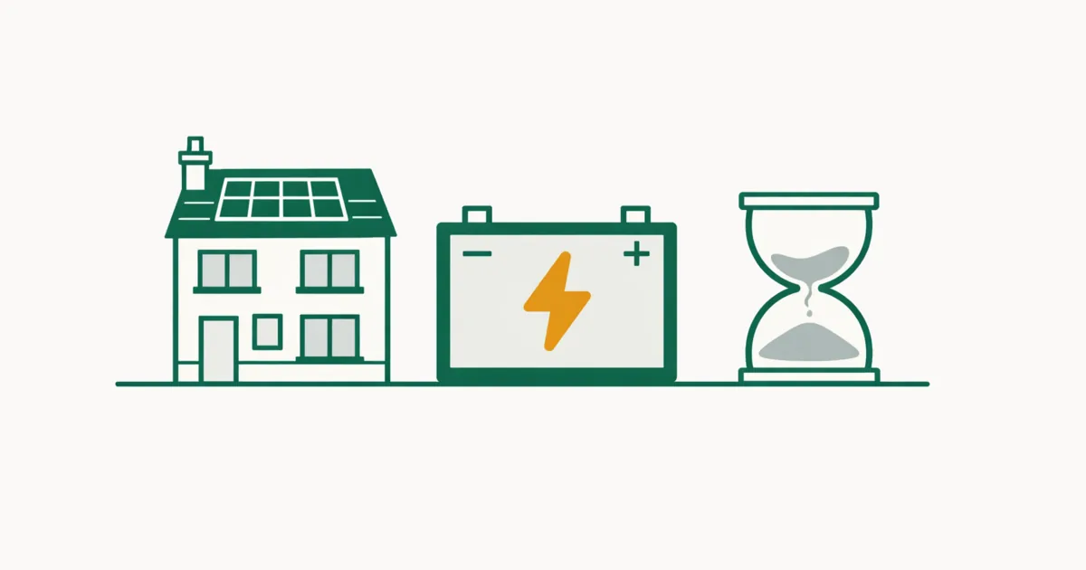 Illustration accompanying How long does a solar battery last?
