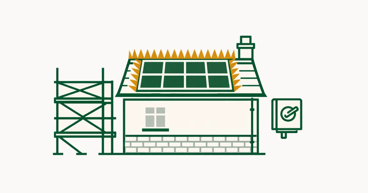 Illustration accompanying The cost of fitting solar panels: what is in the quote and what is not